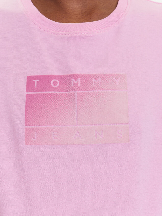 Tommy Jeans Tommy Jeans Camiseta Gradient Flag DW0DW20905 Rosa Regular Fit