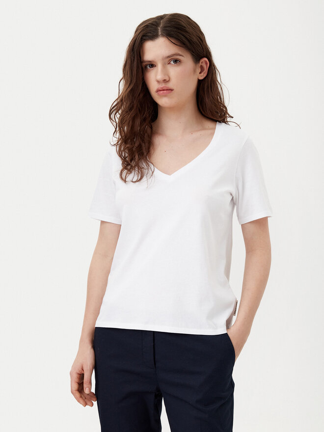 Marc O'Polo Marc O'Polo Marškinėliai B01207251331 Balta Regular Fit