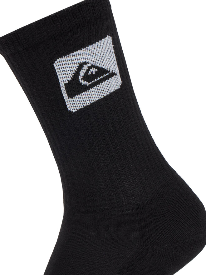 Quiksilver Σετ 5 ζευγάρια ψηλές κάλτσες unisex Quiksilver EQYAA04066 Μαύρο