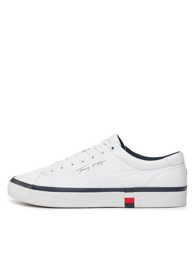 Tommy Hilfiger Sneakers Tommy Hilfiger Modern Vulc Corporate Leather FM0FM04922 Alb