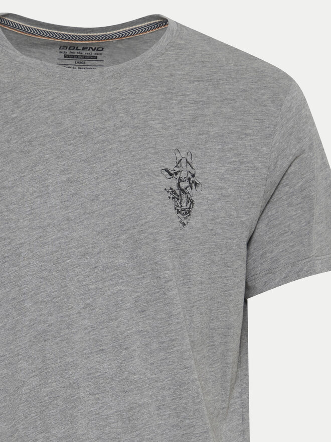 Blend Blend Camiseta 20716511 Gris Regular Fit
