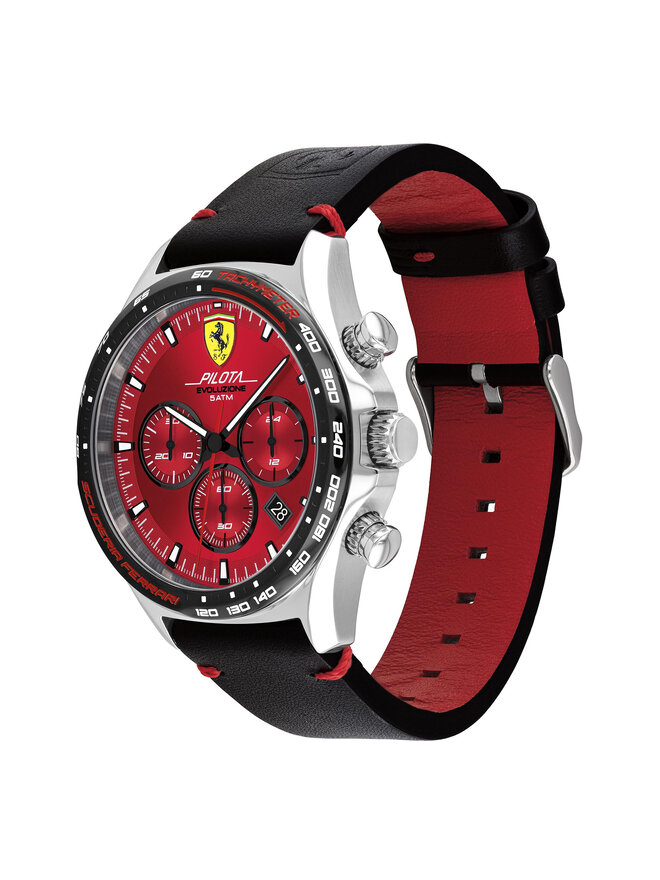Scuderia Ferrari Годинник Scuderia Ferrari Pilota Evo 0830713 Чорний