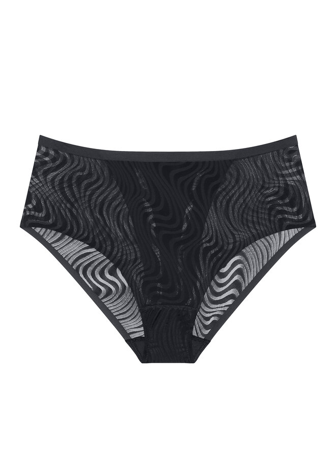 Triumph Triumph Klasične spodnje hlačke z visokim pasom Shape Smart Ellipse 10222289 Črna