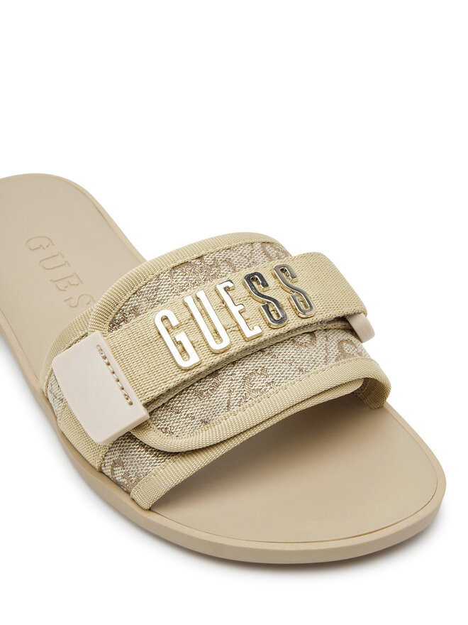 Guess Klapki Guess FLJELY LEL19 Złoty