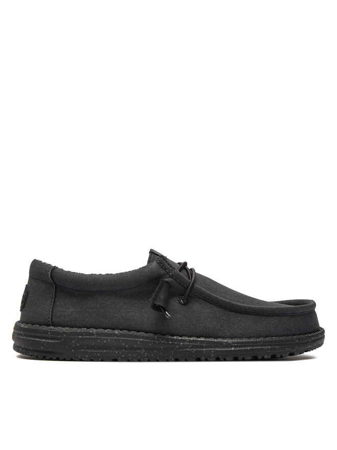 Mokassins Hey Dude Wally Canvas 4070 060 Schwarz eschuhe