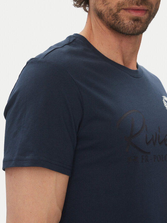 La Martina La Martina T-Shirt Algernon MAR300 JS206 Dunkelblau Regular Fit