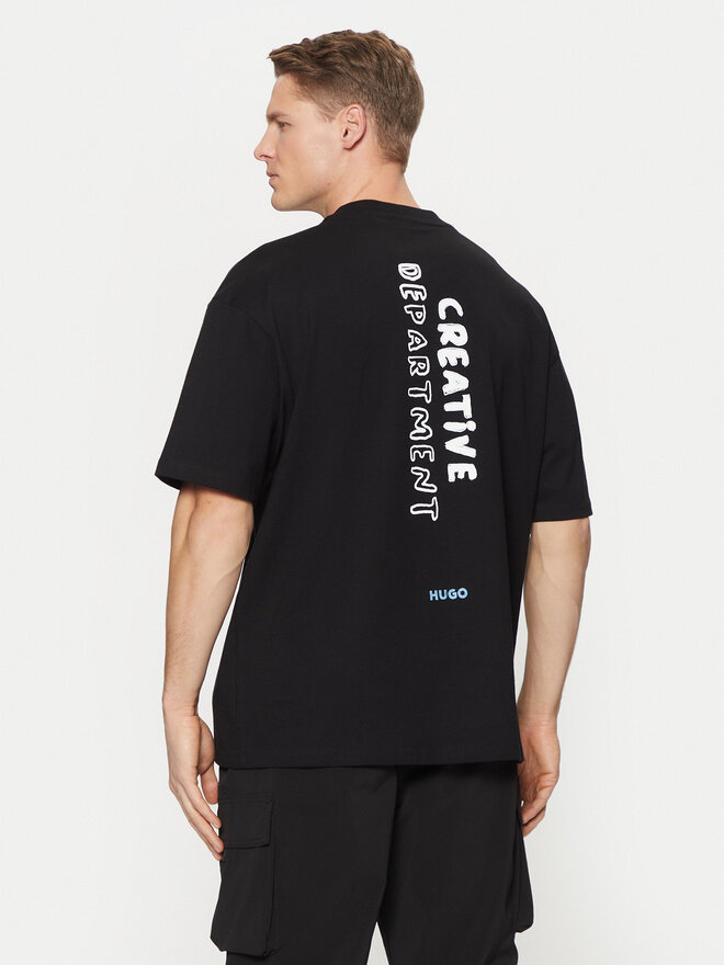 HUGO HUGO Camiseta Nabion 50530441 Negro Loose Fit
