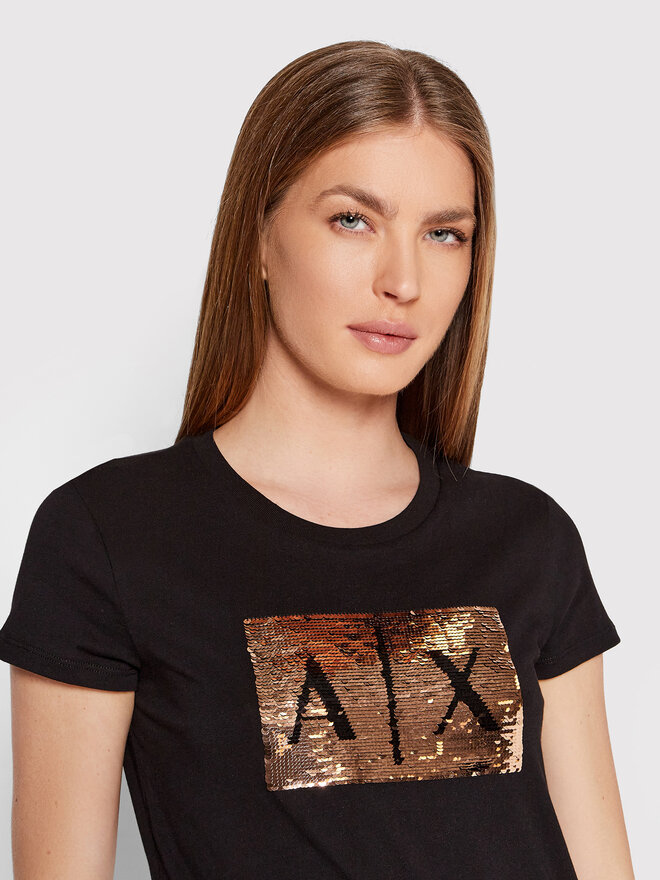 Armani Exchange Armani Exchange T-Shirt 8NYTDL YJ73Z 6231 Schwarz Slim Fit