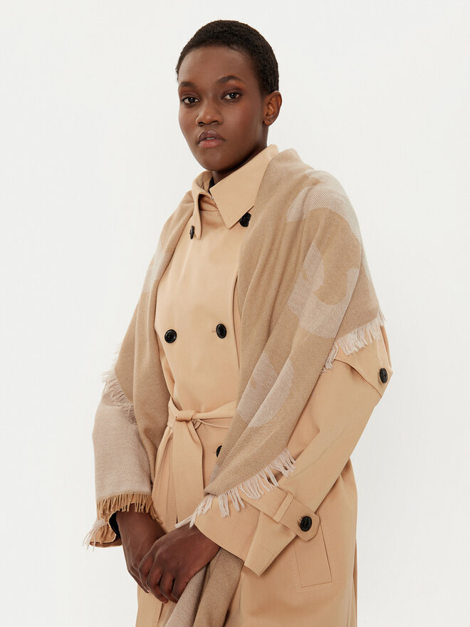 Weekend Max Mara Šál Weekend Max Mara Flores 2515541064600 Hnědá