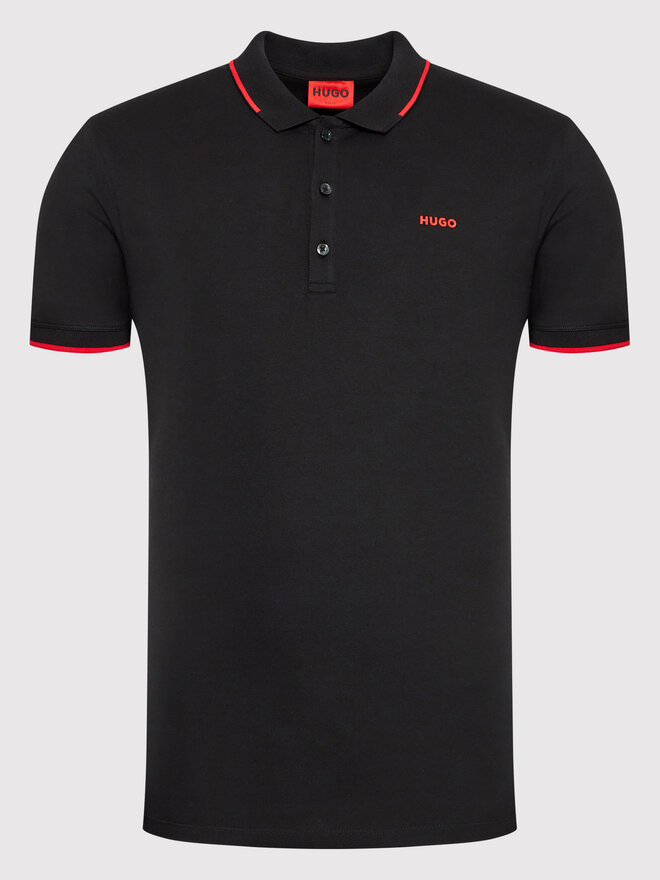 HUGO Hugo Polo Dinoso222 50467344 Μαύρο Slim Fit