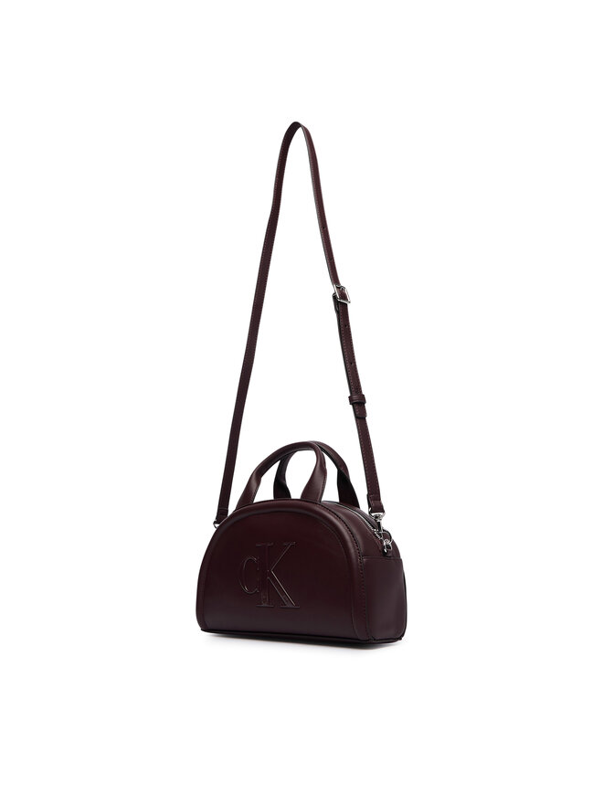 Calvin Klein Handtasche Calvin Klein Bold Ck Dome Crossbody LV04F3895G Dunkelrot