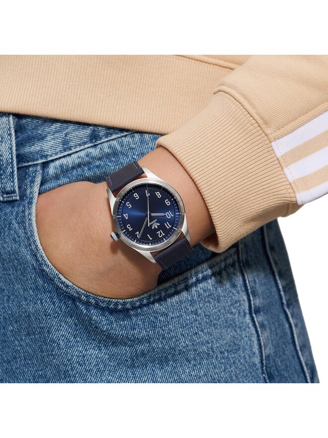 adidas Originals Sat adidas Originals Code Four Watch AOSY23038 Srebrna