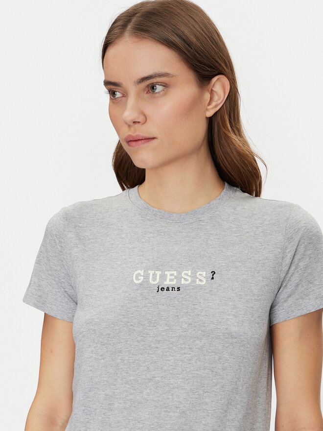 Guess Jeans Guess Jeans Marškinėliai W5RI54 J1314 Pilka Regular Fit