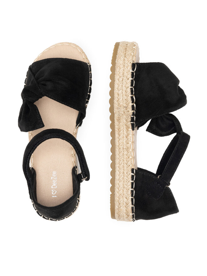 DeeZee Espadrilles DeeZee CSS20378-01 Fekete