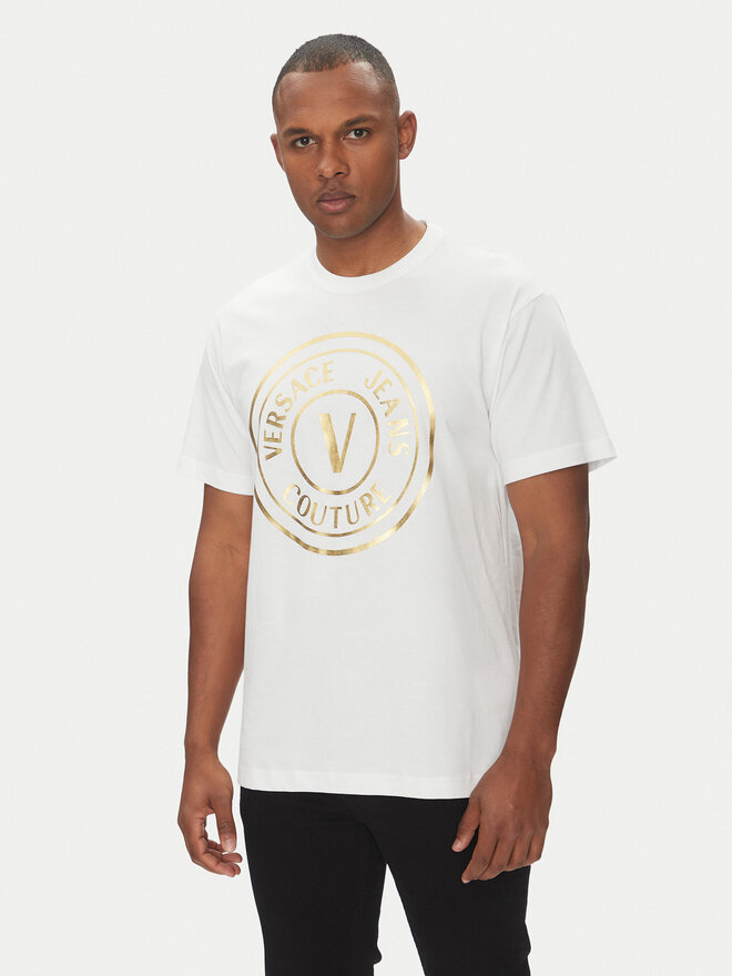 Versace Jeans Couture Versace Jeans Couture Футболка 78GAHT01 Білий Regular Fit