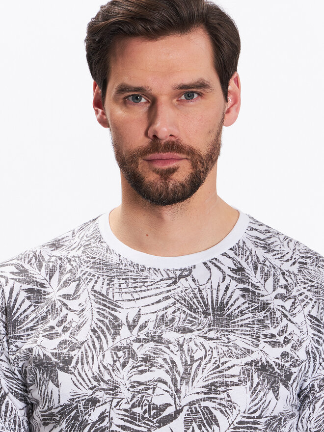INDICODE INDICODE Футболка Palme 40-935 Сірий Regular Fit