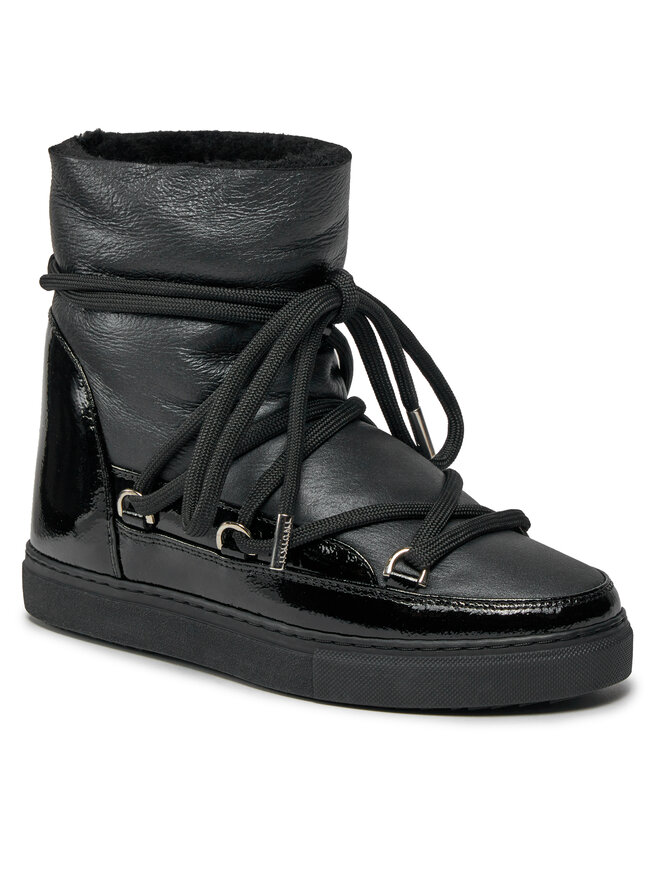 Inuikii Sniego batai Inuikii Gloss Wedge 75203-007 Juoda