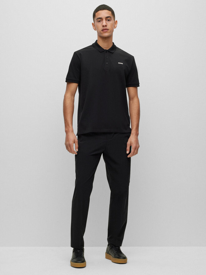 HUGO Hugo Poloshirt Donos222 50466182 Schwarz Regular Fit