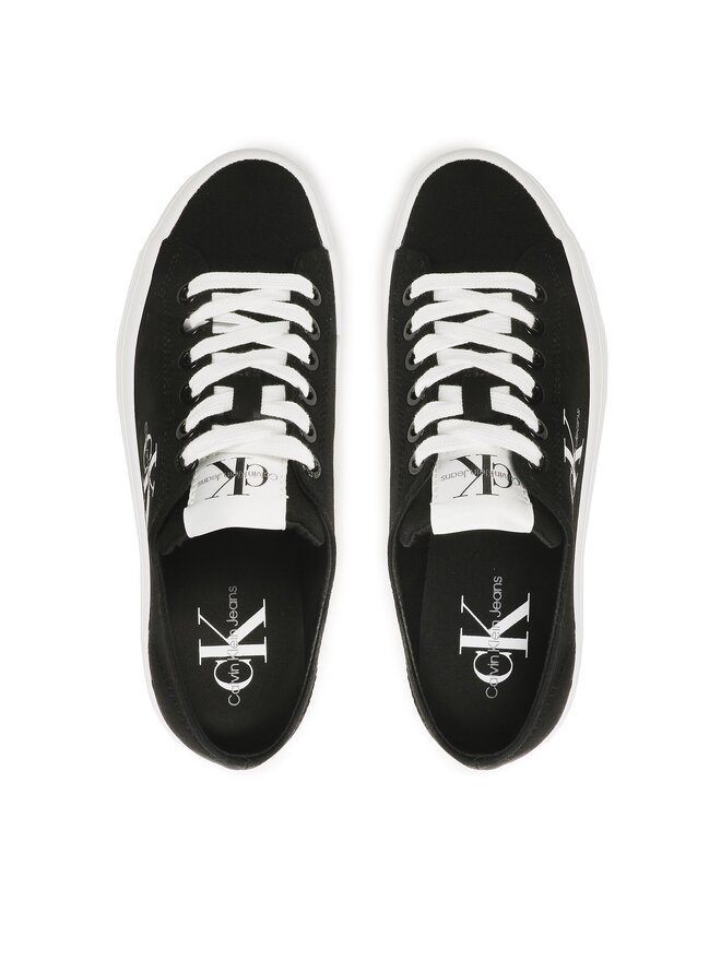 Calvin Klein Jeans Πάνινα παπούτσια Calvin Klein Jeans Vulc Flatform Essential Mono YW0YW01030 Μαύρο