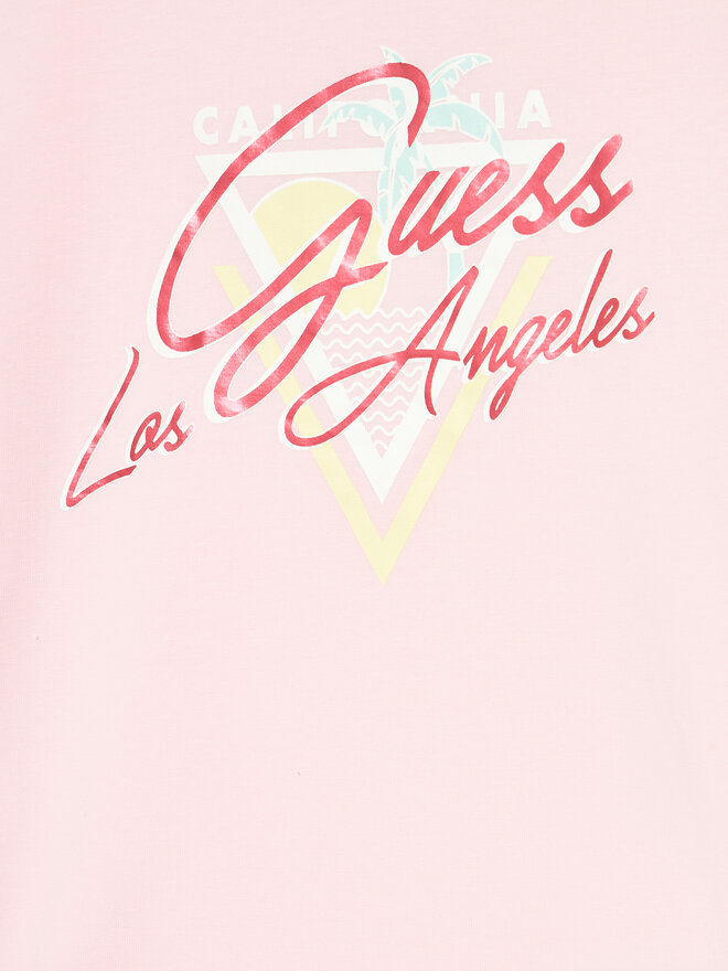 Guess Guess Marškinėliai J4GI23 K6YW4 Rožinė Regular Fit