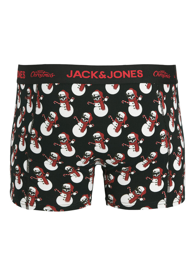 Jack & Jones Jack & Jones Набір боксерські шорти та шкарпетки Snow Skulls Giftbox 12285138 Чорний