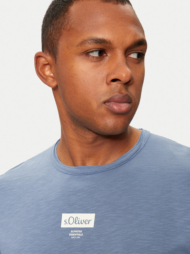 s.Oliver s.Oliver Camiseta 2150054 Azul Regular Fit