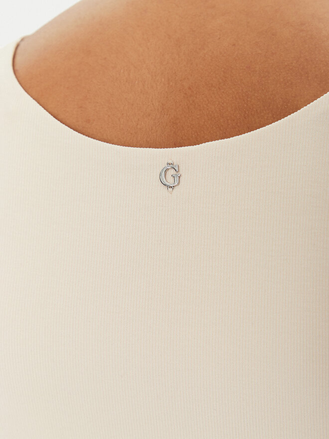 Guess Guess Τοπ W5GP22 KAQL2 Μπεζ Regular Fit