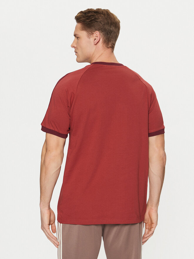 adidas adidas T-Shirt adicolor Classics 3-Stripes JN7019 Κόκκινο Slim Fit