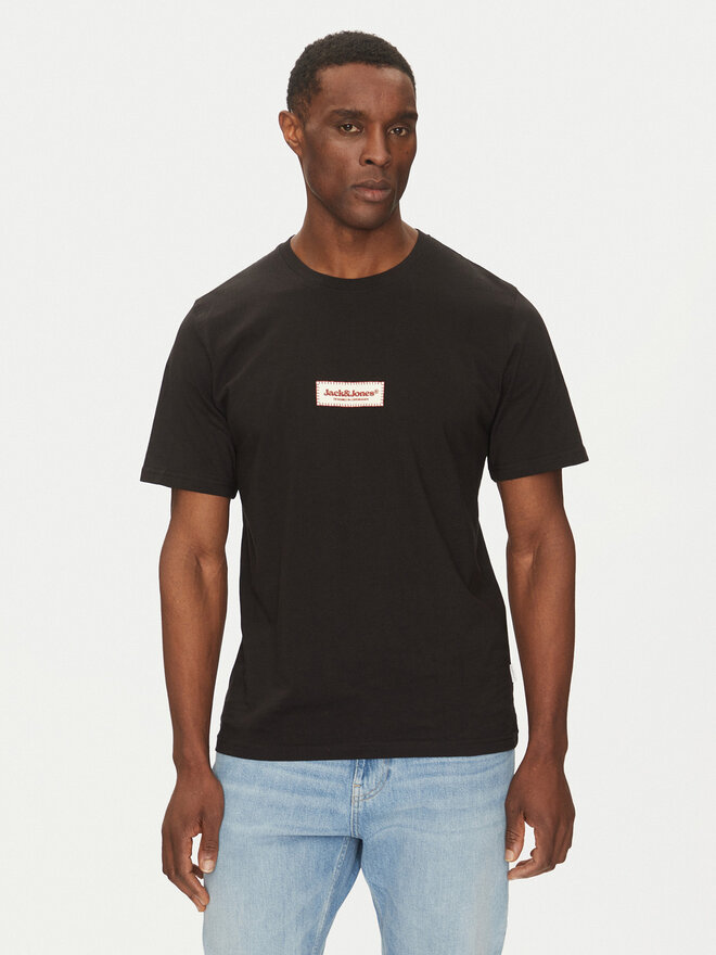 Jack&Jones Jack&Jones Camiseta Split 12273182 Negro Regular Fit