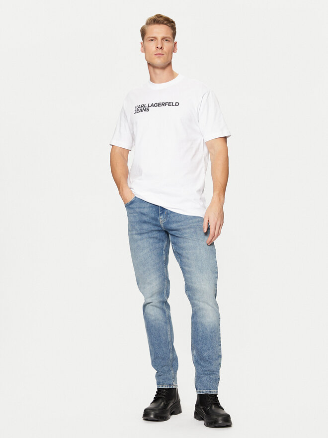 Karl Lagerfeld Jeans Karl Lagerfeld Jeans Camiseta A1M17002 Blanco Regular Fit