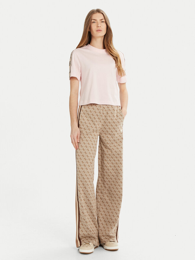 Guess Guess Marškinėliai 144851 Rožinė Classic Fit