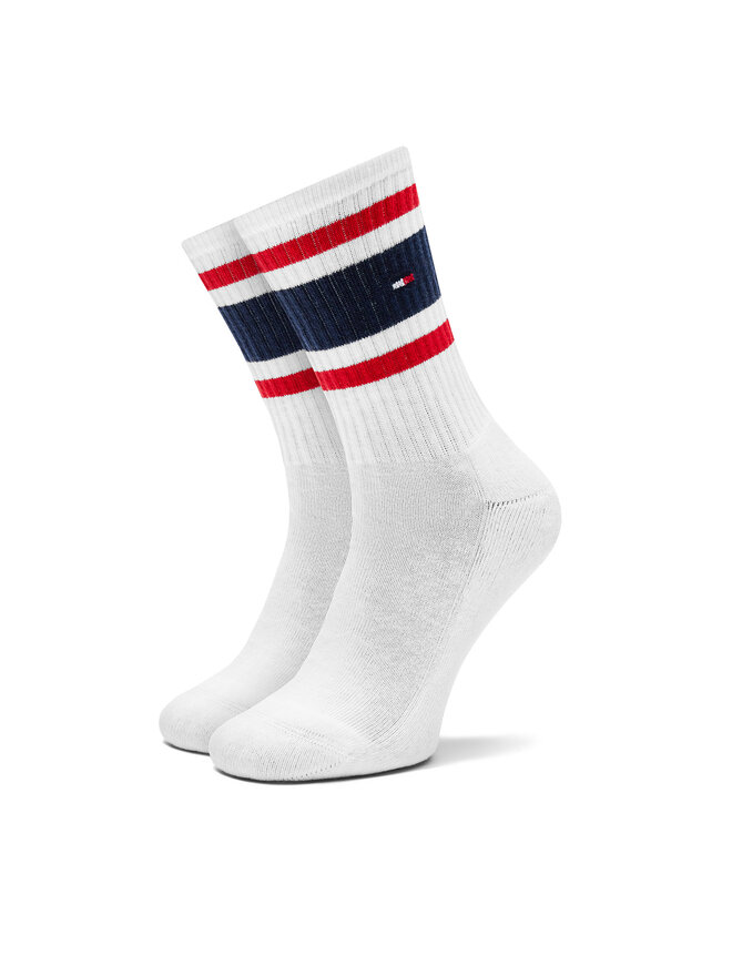 Tommy Hilfiger Sada 2 párů dětských vysokých ponožek Tommy Hilfiger 701229942 Bílá