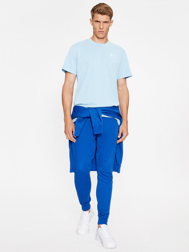 Under Armour Under Armour T-Shirt Ua M Logo Emb Heavyweight Ss 1373997 Himmelblau Loose Fit