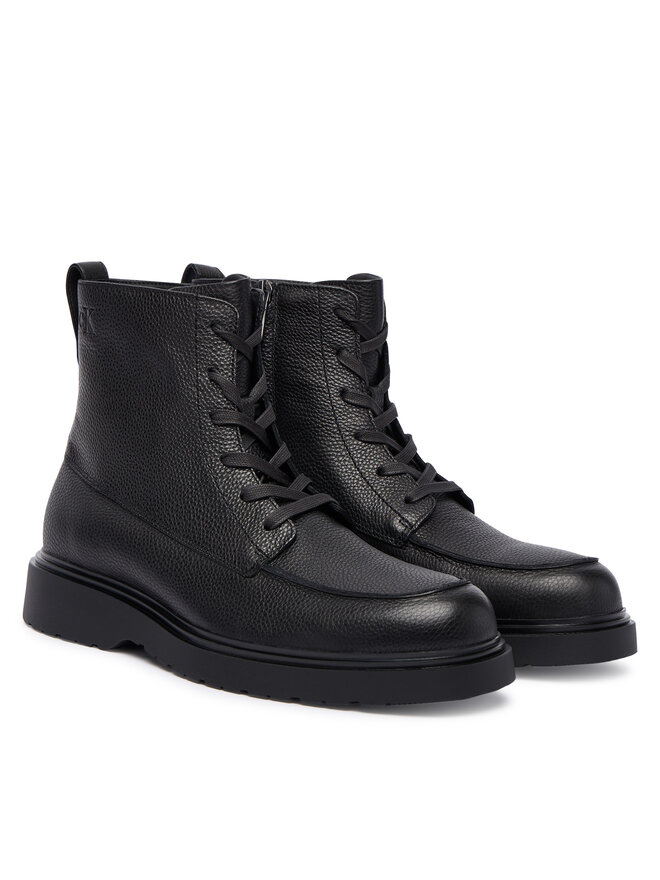 Calvin Klein Auliniai batai Calvin Klein Combat Ess Lace Up Apron Lth W YM0YM01375 Juoda