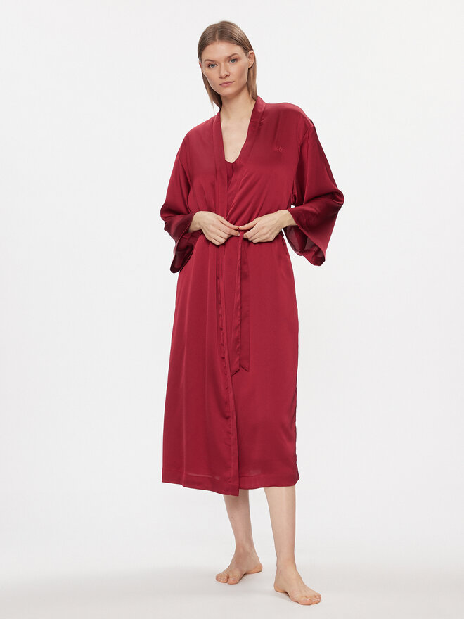 Triumph Triumph Bademantel Robes Satin Robe 01 10216534 Dunkelrot