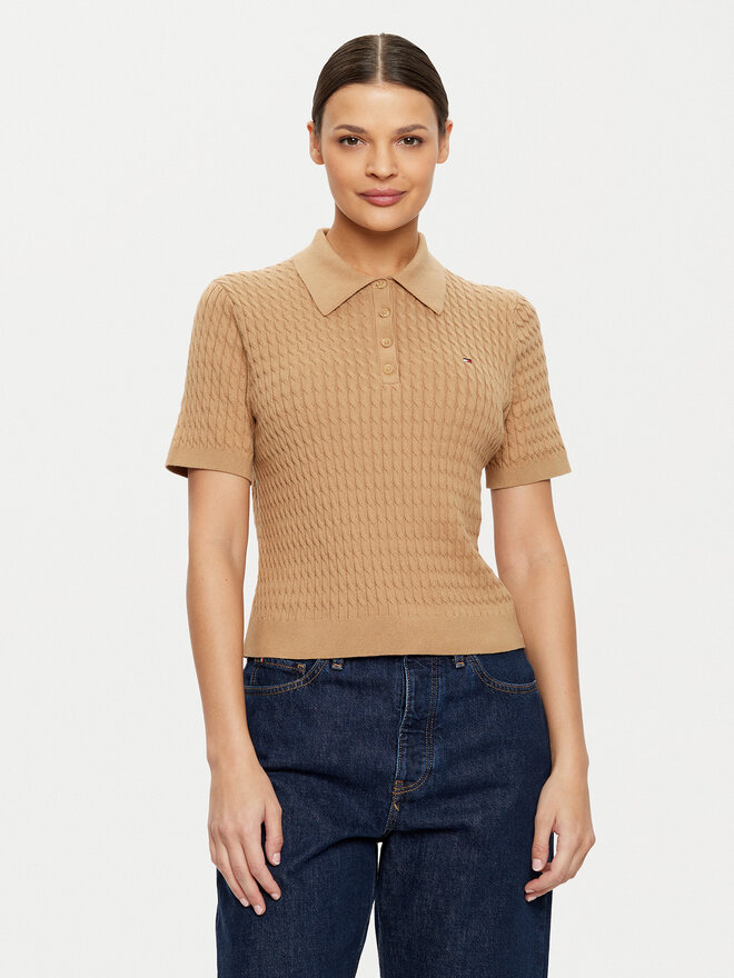 Tommy Hilfiger Tommy Hilfiger Poloshirt WW0WW43957 Beige Regular Fit