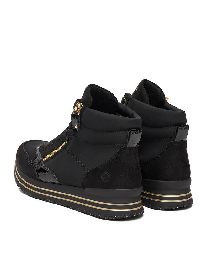 Remonte Schnürschuhe Remonte D1370-01 Schwarz