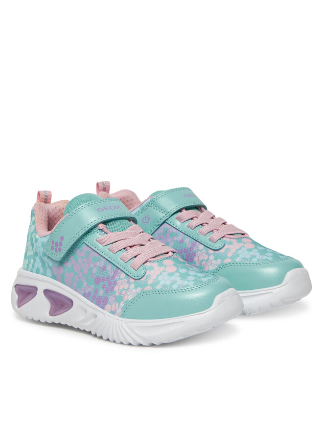 Geox Sneakersy Geox J Assister J45E9B 02ABC C4235 D Turkusowy