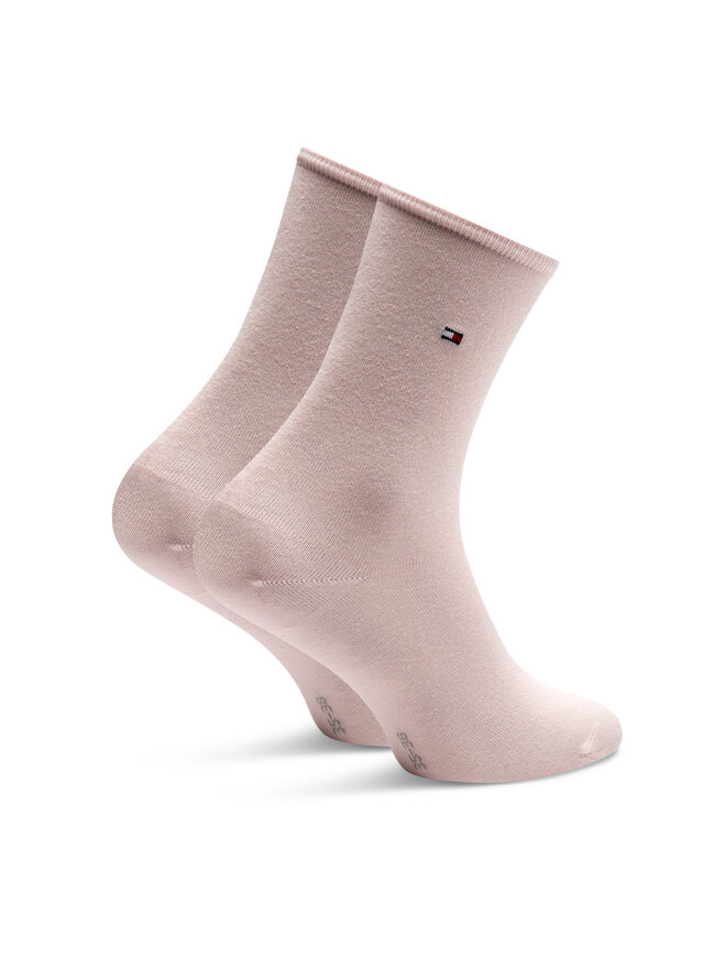 Tommy Hilfiger 2er-Set hohe Damensocken Tommy Hilfiger 371221107 Rosa