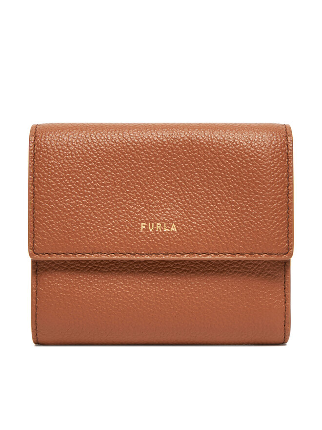 Furla Mały Portfel Damski Furla Goccia M Compact WP00469 BX3036 KH RY000 Brązowy