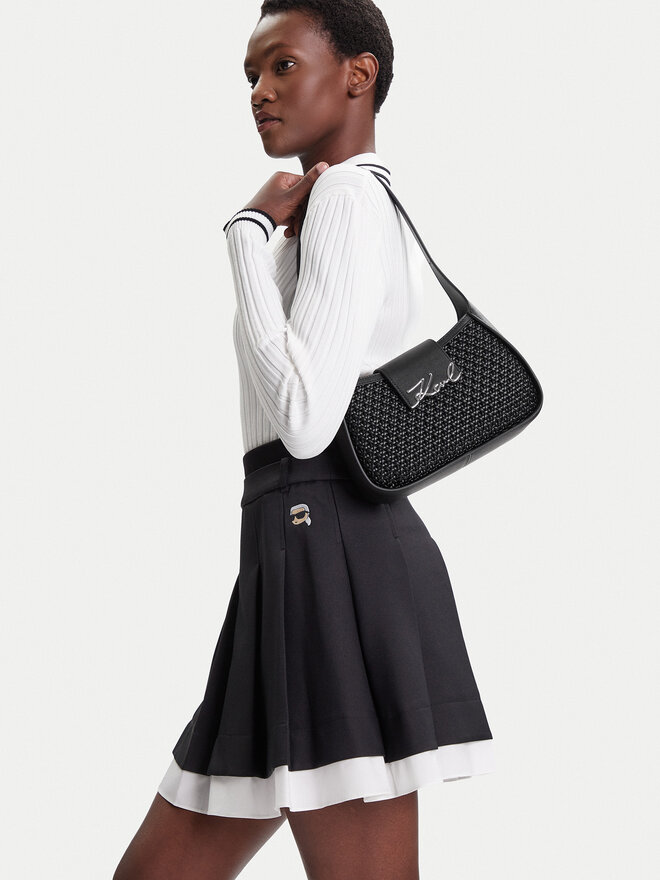 KARL LAGERFELD Táska KARL LAGERFELD A3W30049 Fekete