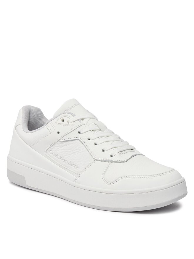 Calvin Klein Jeans Снікерcи Calvin Klein Jeans Basket Cupsole Low Lth In Sat YM0YM00867 Білий