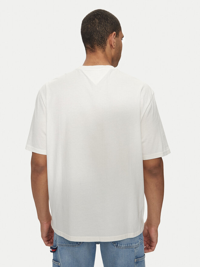 Tommy Jeans Tommy Jeans Футболка Big Flag DM0DM18547 Білий Oversize