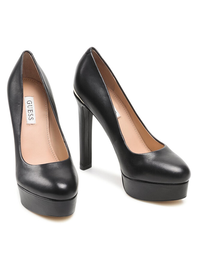 Guess Polobotky Guess Dearly FL5DRY LEA08 Černá