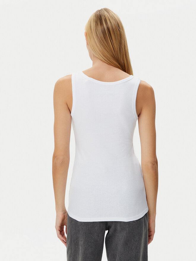 Guess Guess Τοπ W5GP29 KA0H1 Λευκό Regular Fit