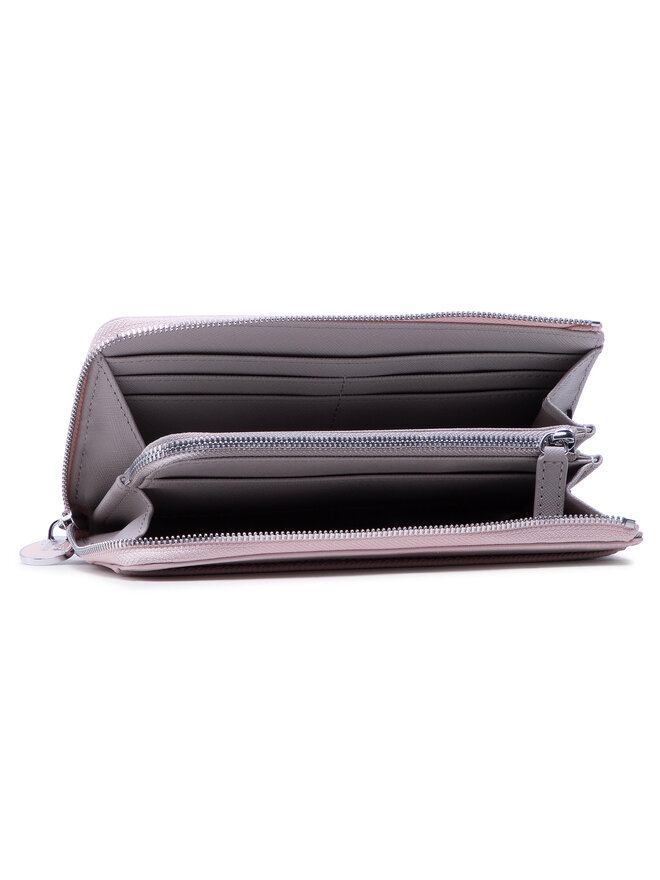 Lacoste Гаманець Lacoste Slim Zip Wallet NF2780DC Рожевий