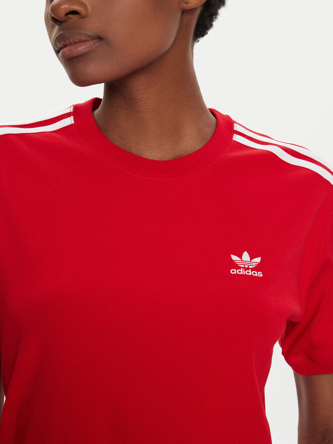 adidas adidas Marškinėliai 3-Stripes IR8050 Raudona Regular Fit