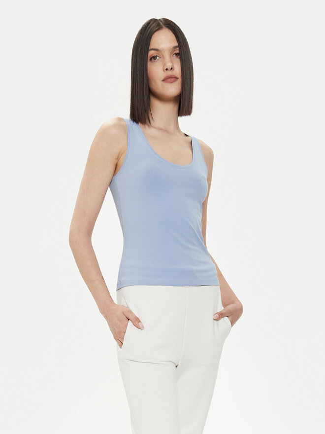 4F 4F Felső 4FWSS24TSLEF041 Kék Slim Fit