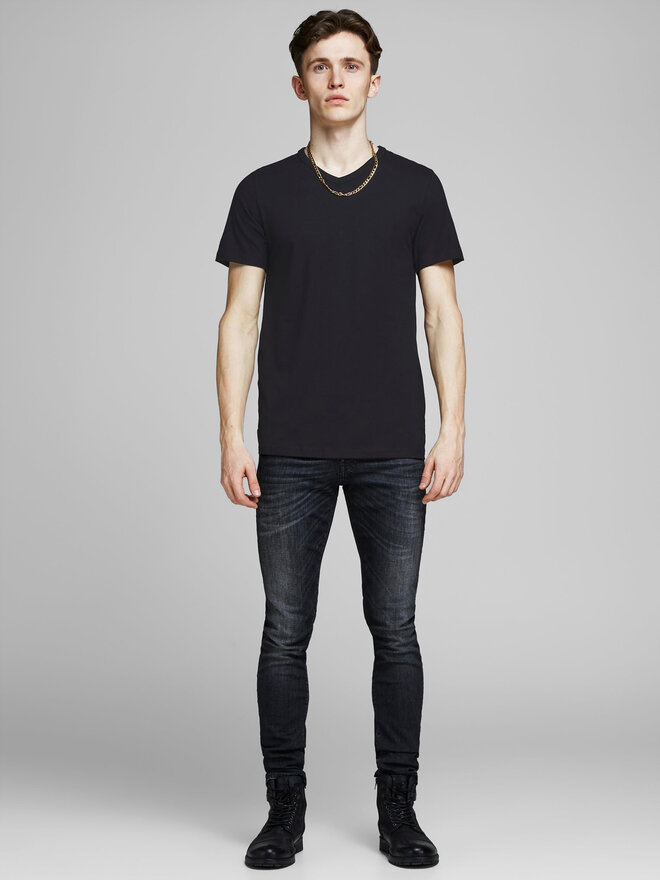 Jack&Jones Jack&Jones Set dveh majic Basic 12133914 Črna Slim Fit