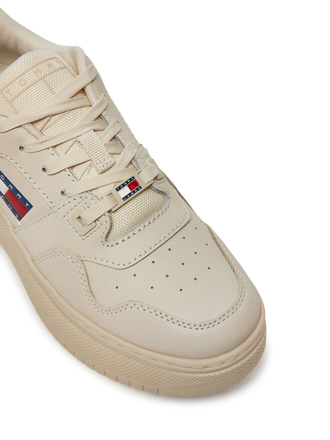 Tommy Jeans Сникърси Tommy Jeans Retro Basket EN0EN02506 Бежов